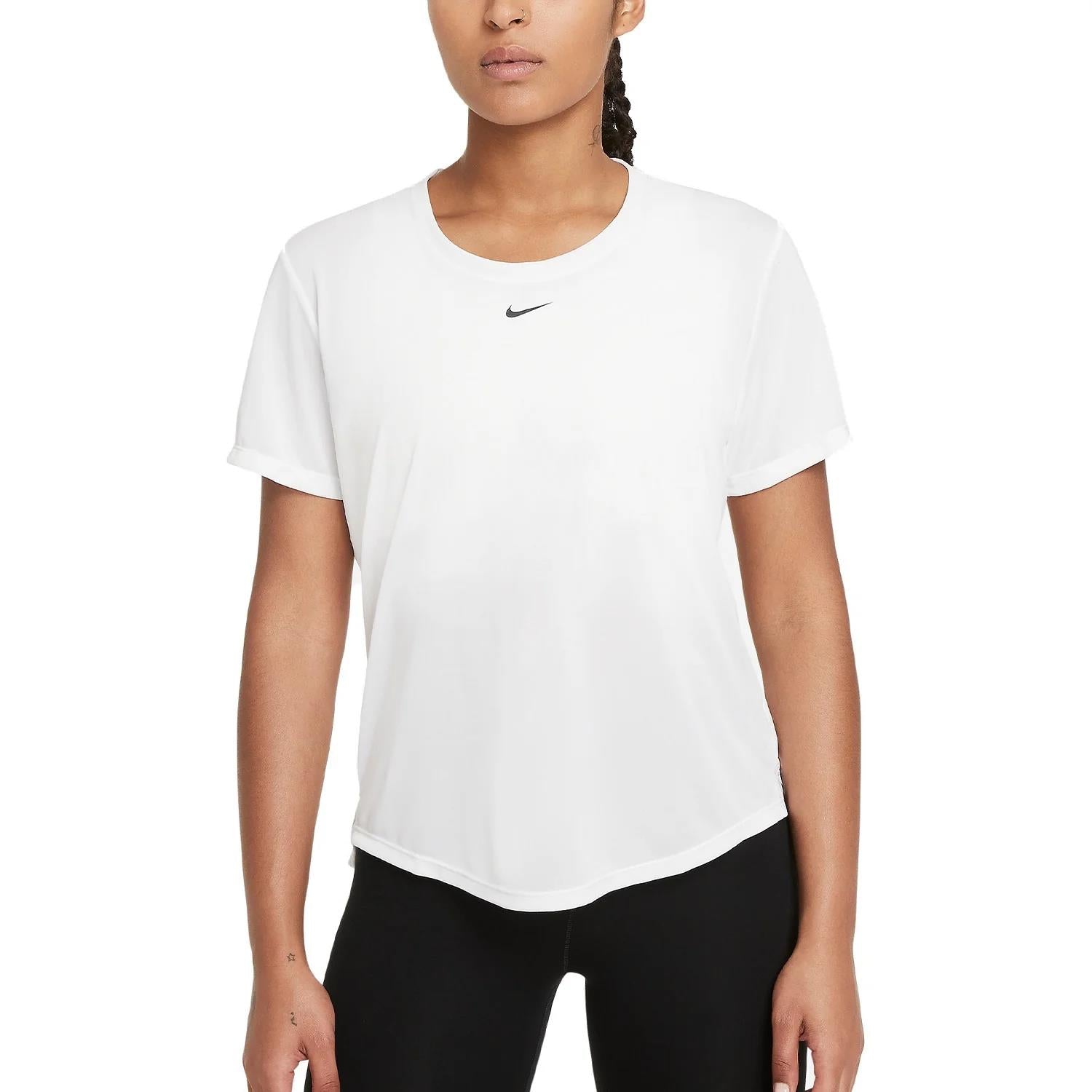 Nike Womens One Df Short Sleeve Tee White
