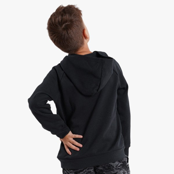 Under Armour Boys Big Logo Rival Fleece Hoody 001 Black