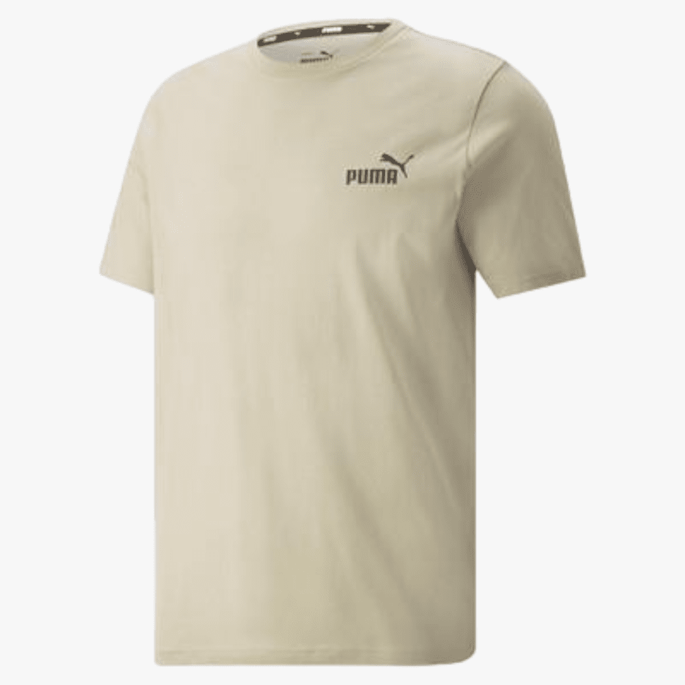 Puma Mens Ess Small Logo Short Sleeve Tee Putty | Puma