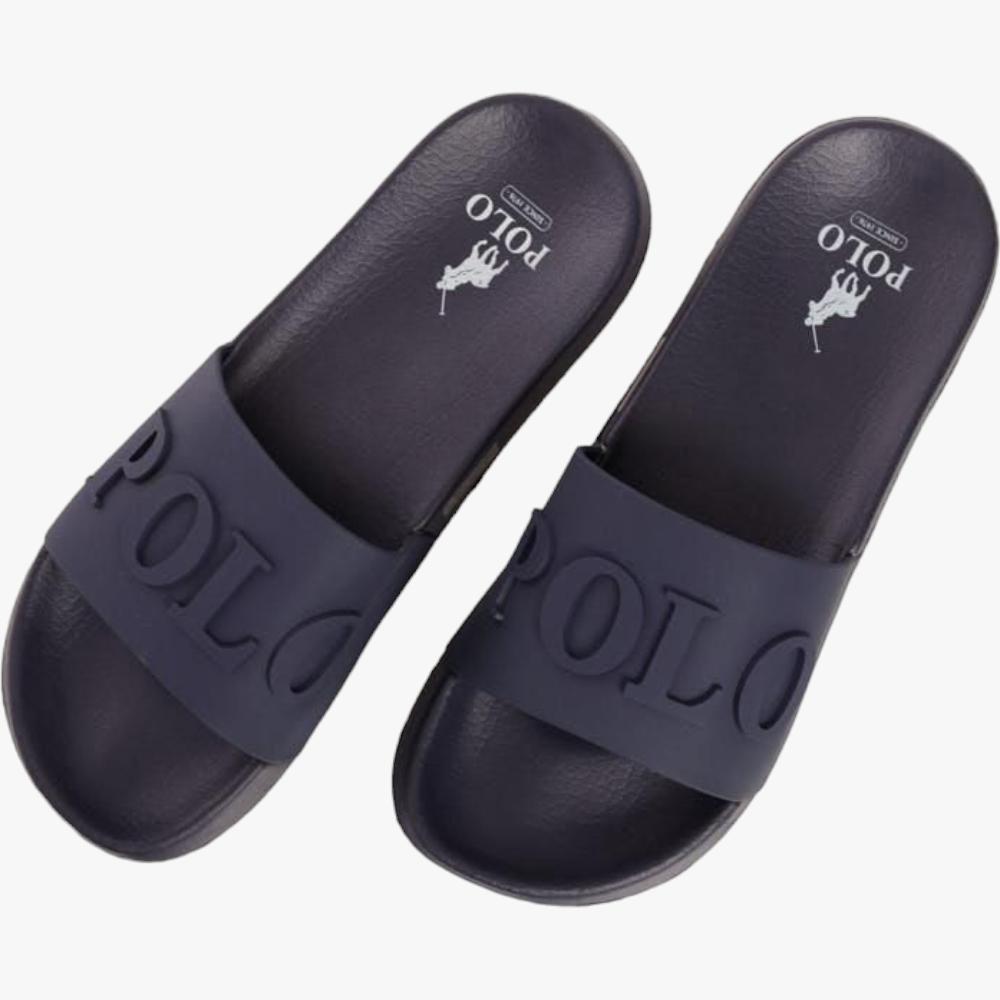 Polo Mens Convexed Pool Sandal Navy