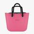 Fenn Original Cerise Handbag P72 Inner Silver Zip Black Rope Handle | Fenn