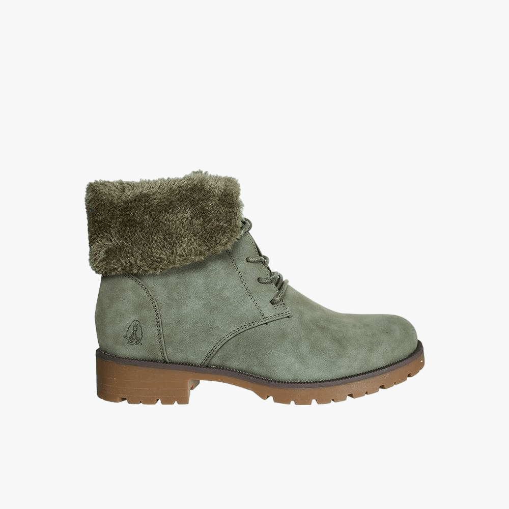 Hush Puppies Womens Soft Samira Boot Khaki Olive | Hush Puppies