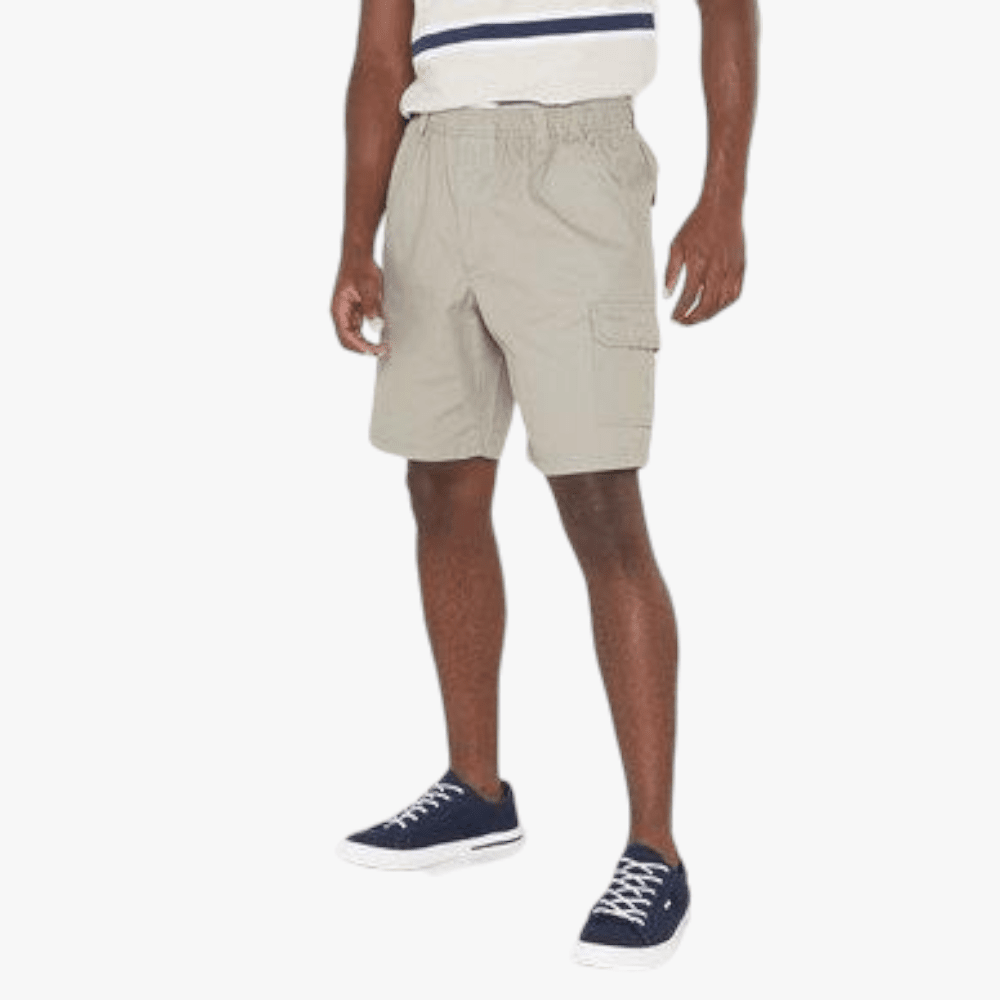 Jeep Mens Hurricane 21Cm Cargo Elasticated Short Khaki | Jeep