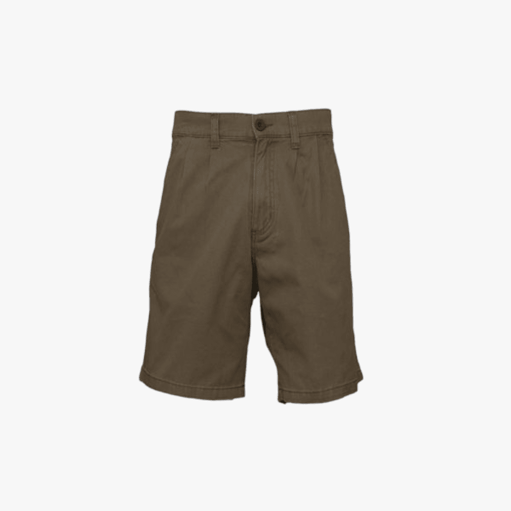 Jeep Mens 21Cm Inleg 2 Pleat Chino Short Bark | Jeep