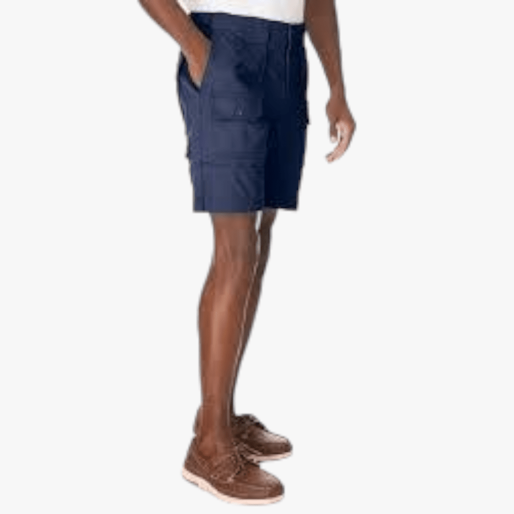 Jeep Mens 14Cm Trailhawk Mountain Man Fixed Waist Cargo Shorts Navy Col Block | Jeep