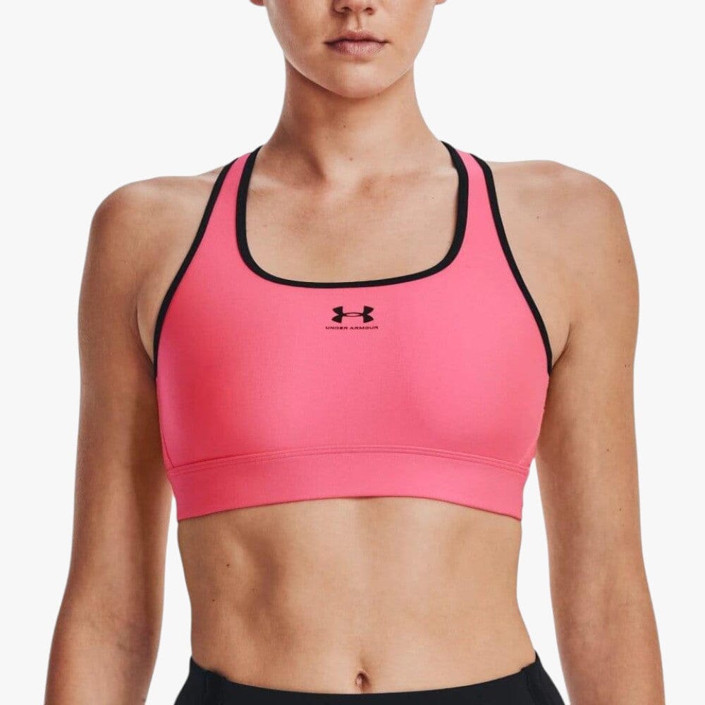 Under Armour Womens Authentic Mid Padless Sports Bras 653 Pink | Under Armour