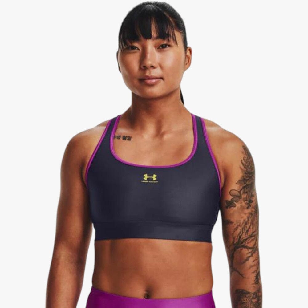 Under Armour Womens Authentic Mid Padless Sports Bras 558 Black | Under Armour