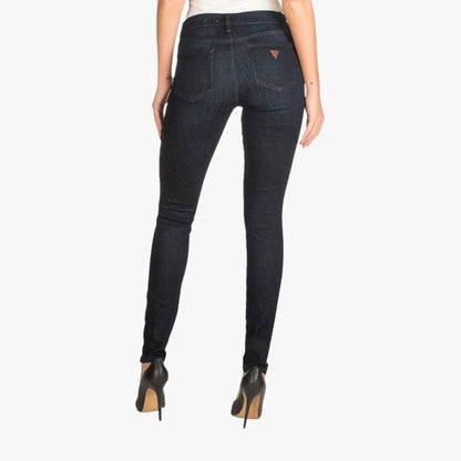 Guess Womens Power Curvy Mid Rise Jeans Dark Wash | Guess