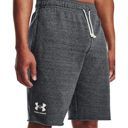 Under Armour Mens Rival Terry Shorts 012 Grey | Under Armour
