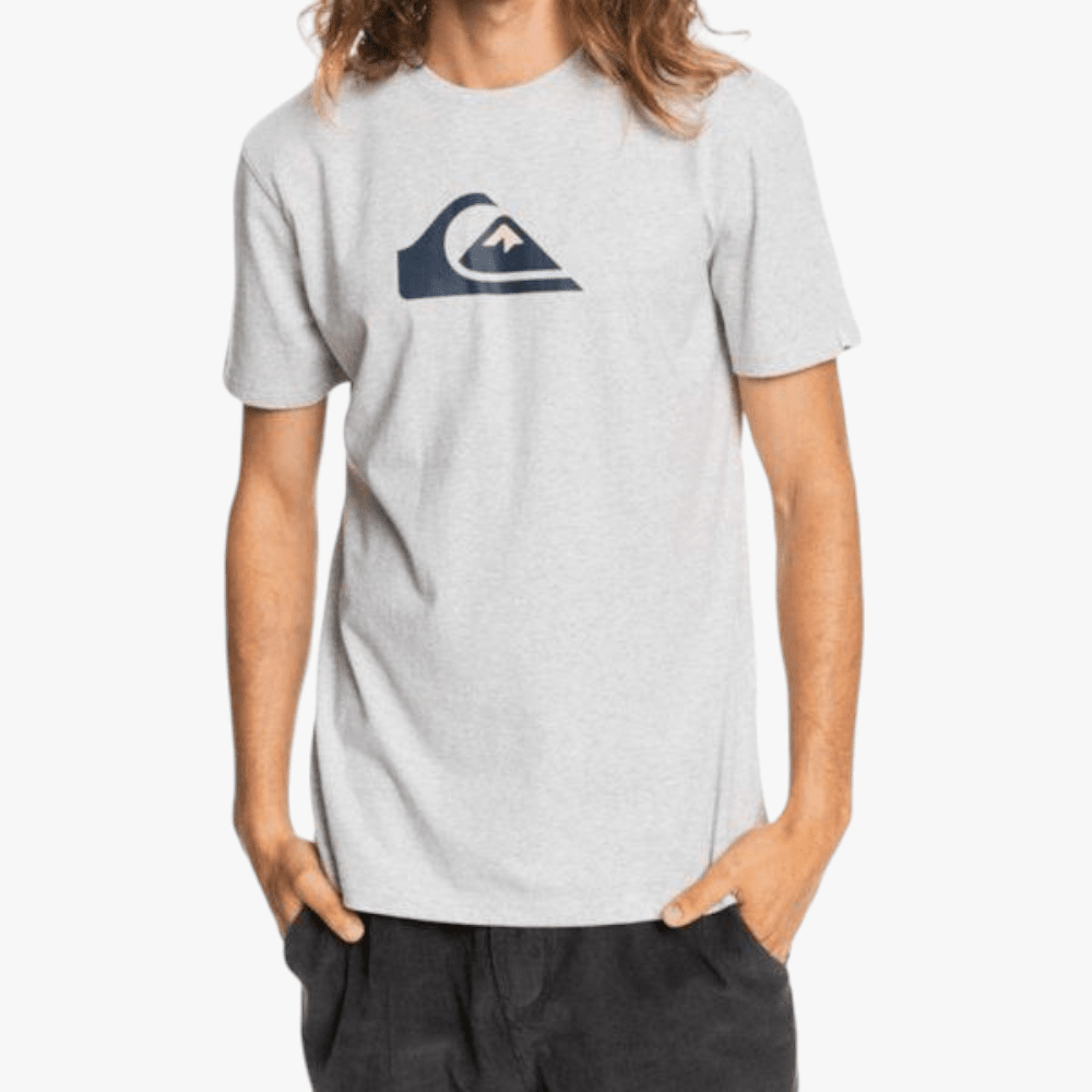 Quiksilver Mens Corp Logo Short Sleeve Tee Athletic Heather | Quiksilver