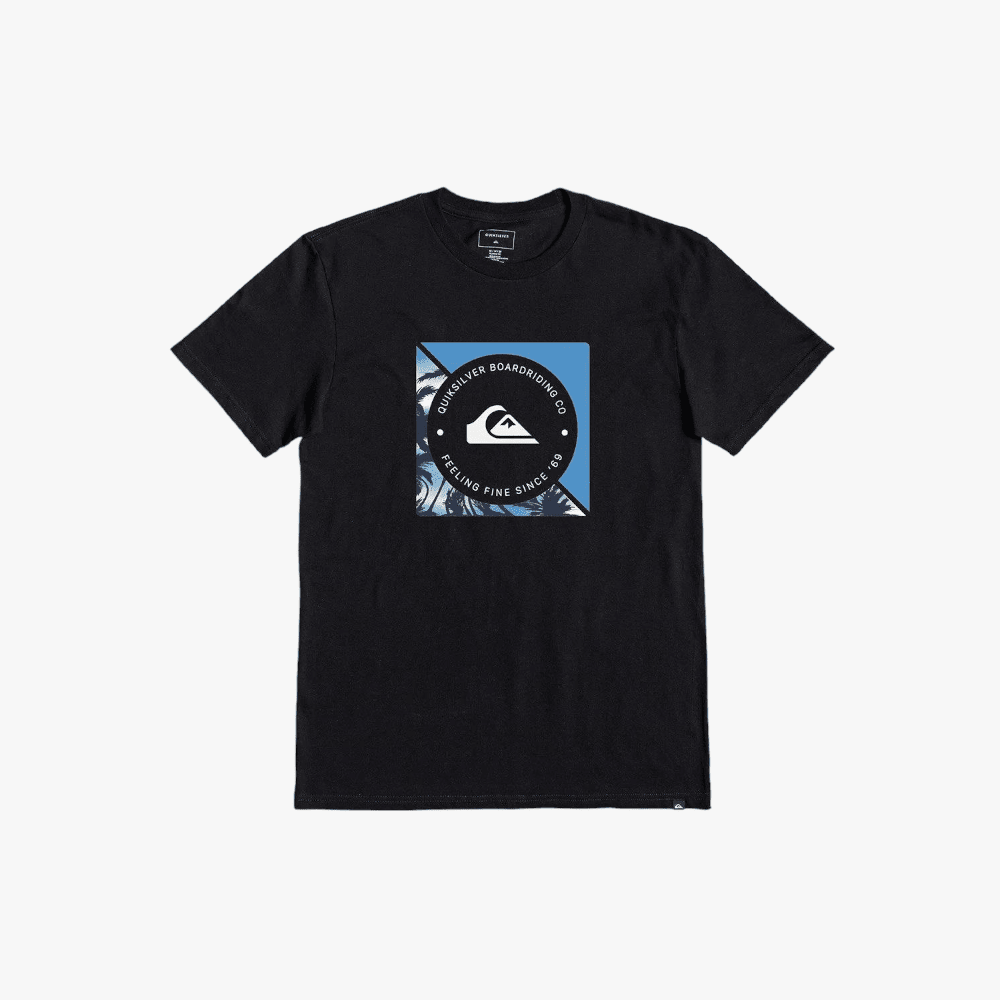 Quiksilver Mens Boardshort Linked Short Sleeve Tee Black | Quiksilver