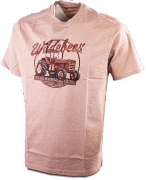 Wildebees Mens Vintage Farm Day Short Sleeve Tee Desert Sand | Wildebees
