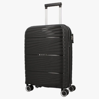 Pierre Cardin Montpellier Hard Case Trolley Suitcase Black 24&quot; | Pierre Cardin