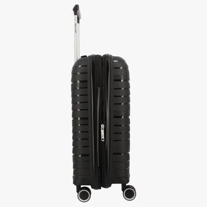Pierre Cardin Montpellier Hard Case Trolley Suitcase Black 24&quot; | Pierre Cardin