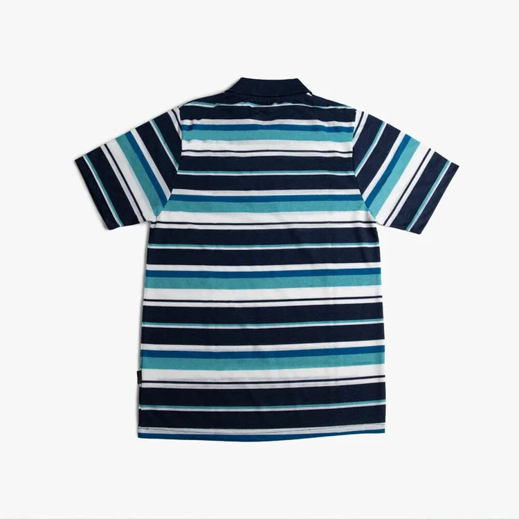Urban Life Mens Golfer Blue Navy Stripe | Urban