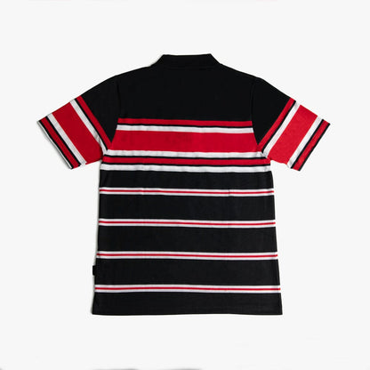 Urban Life Mens Golfer Black Red Stripe | Urban