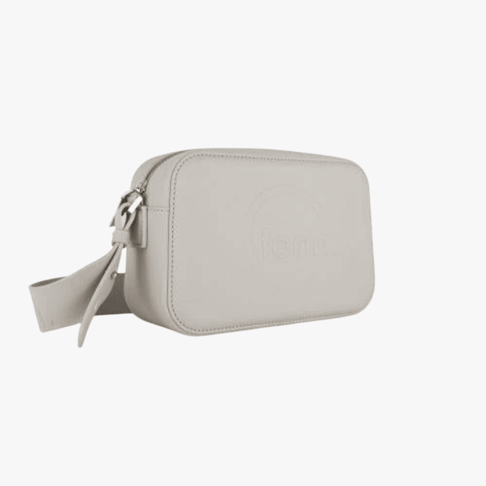 Fenn Myshroom Silver Zip Crossbody Bag | Fenn