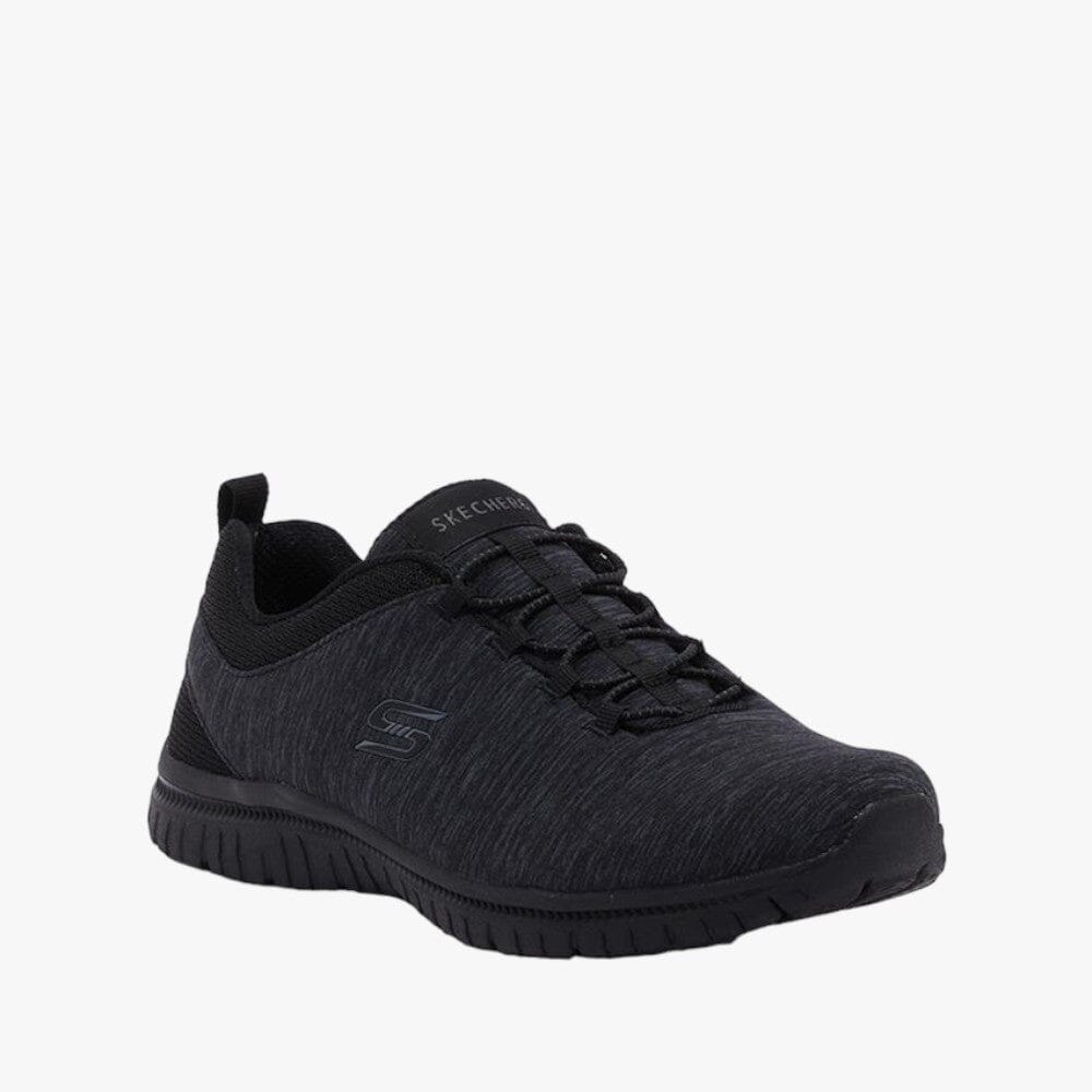 Skecher Womens Virtue Sneaker Black | Skechers