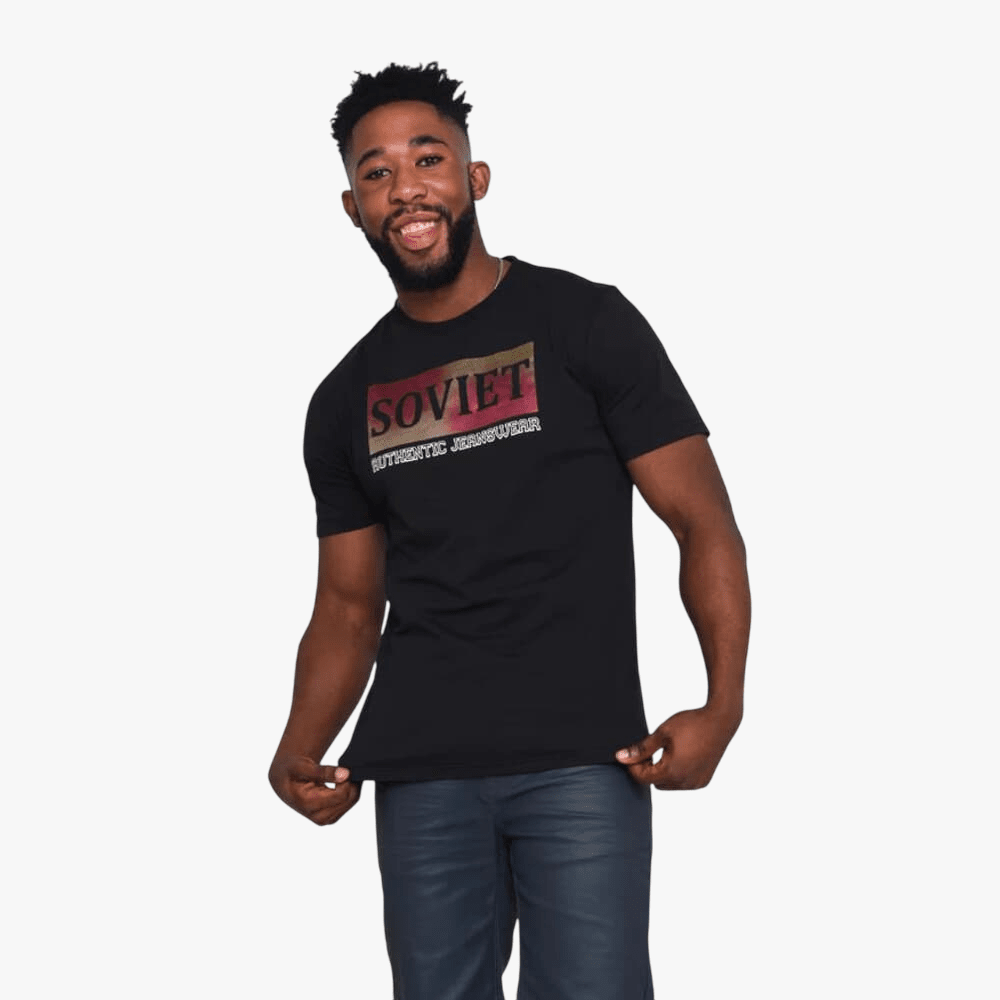 Soviet Mens Domain Short Sleeve Tee Black | Soviet