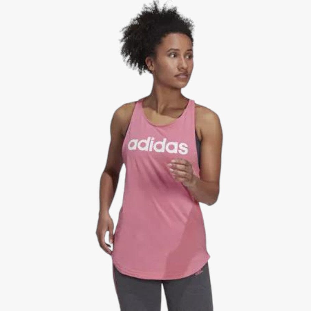 adidas Womens Essentials Loose Logo Tank Top Pink | adidas