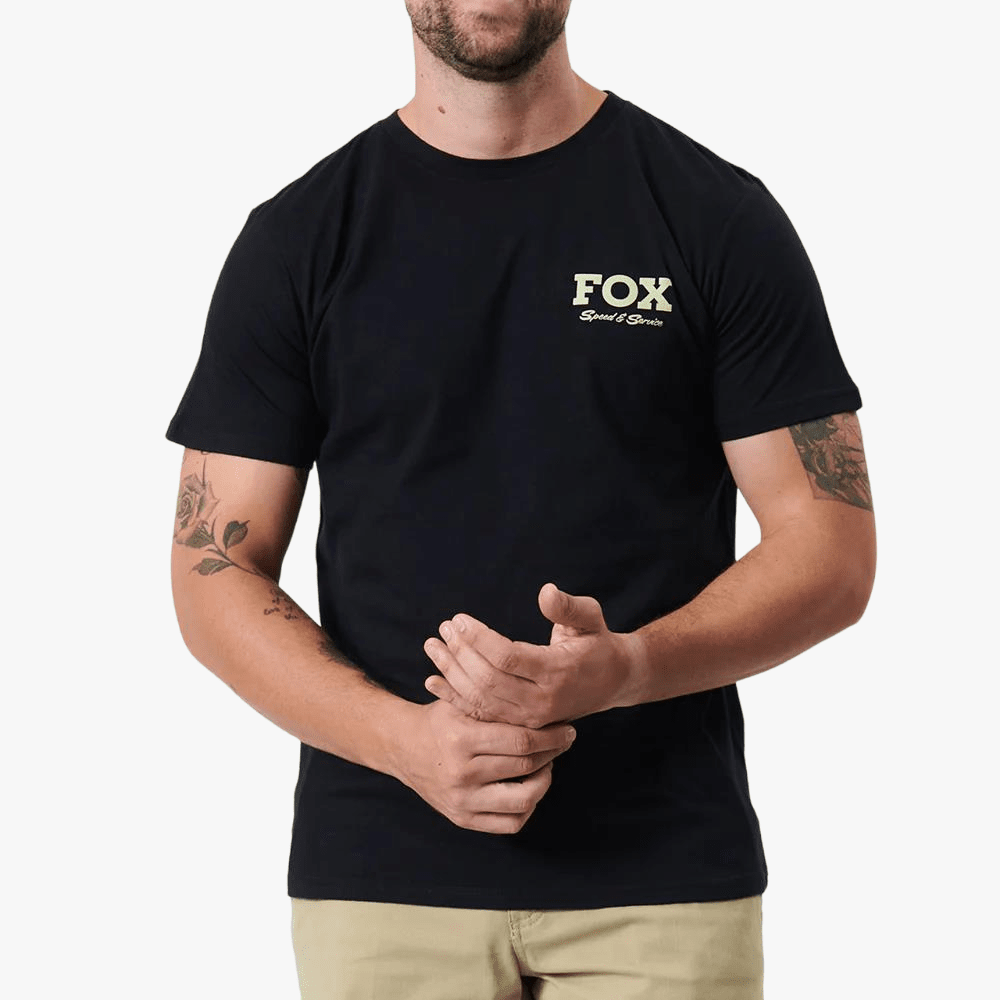 Fox Mens Speed And Serviceshort Sleeve Tee Black | Fox