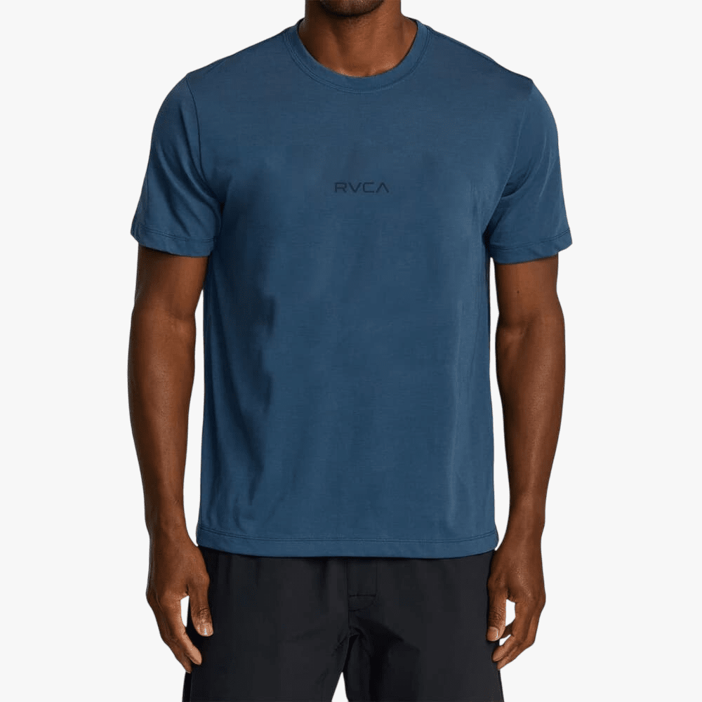 Rvca Mens Small Rvca Short Sleeve Tee Petrol Blue | Rvca