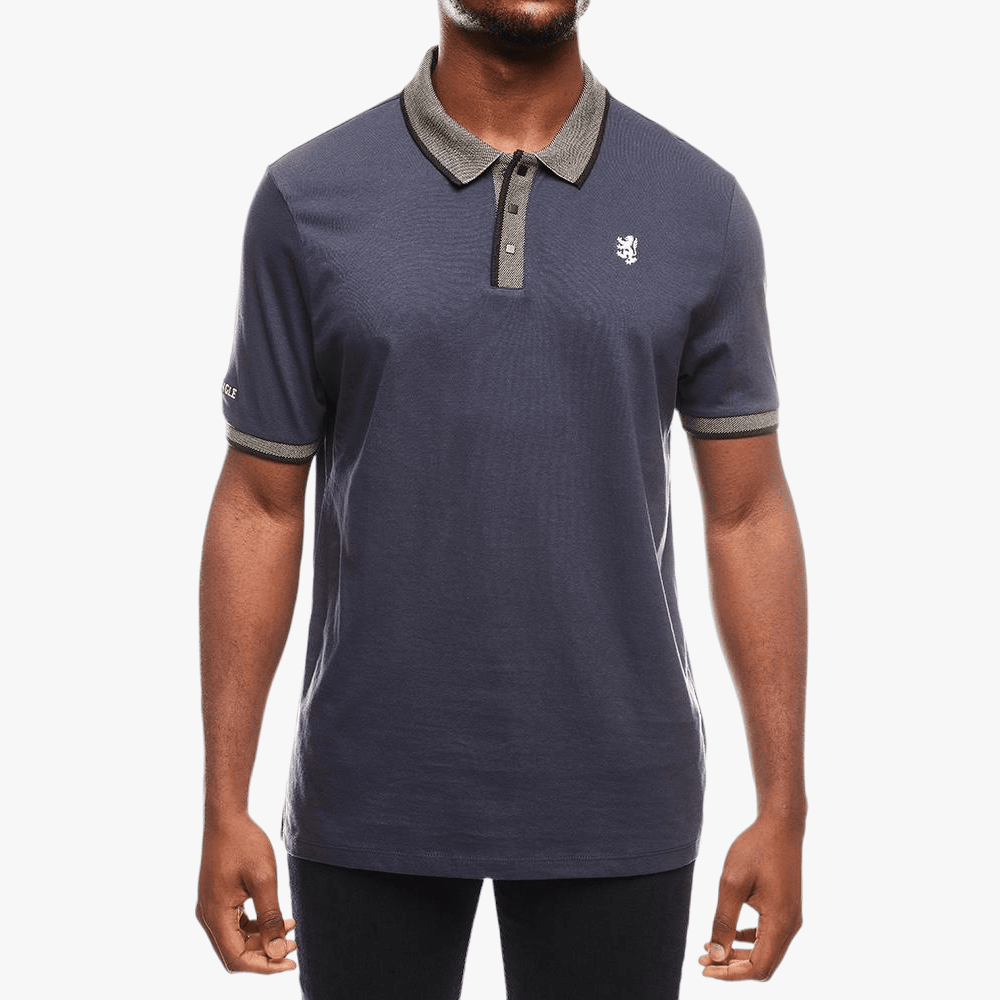 Pringle Mens Single Jersey Short Sleeve Core Golfer Navy Pringle