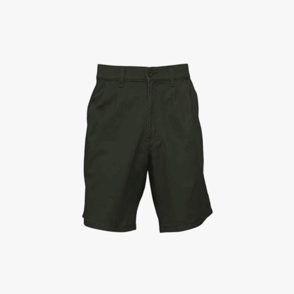 Jeep Mens 21Cm 2 Pleat Chino Short Olive | Jeep