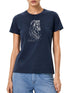 Polo Womens Polly Printed Tee Navy | Polo