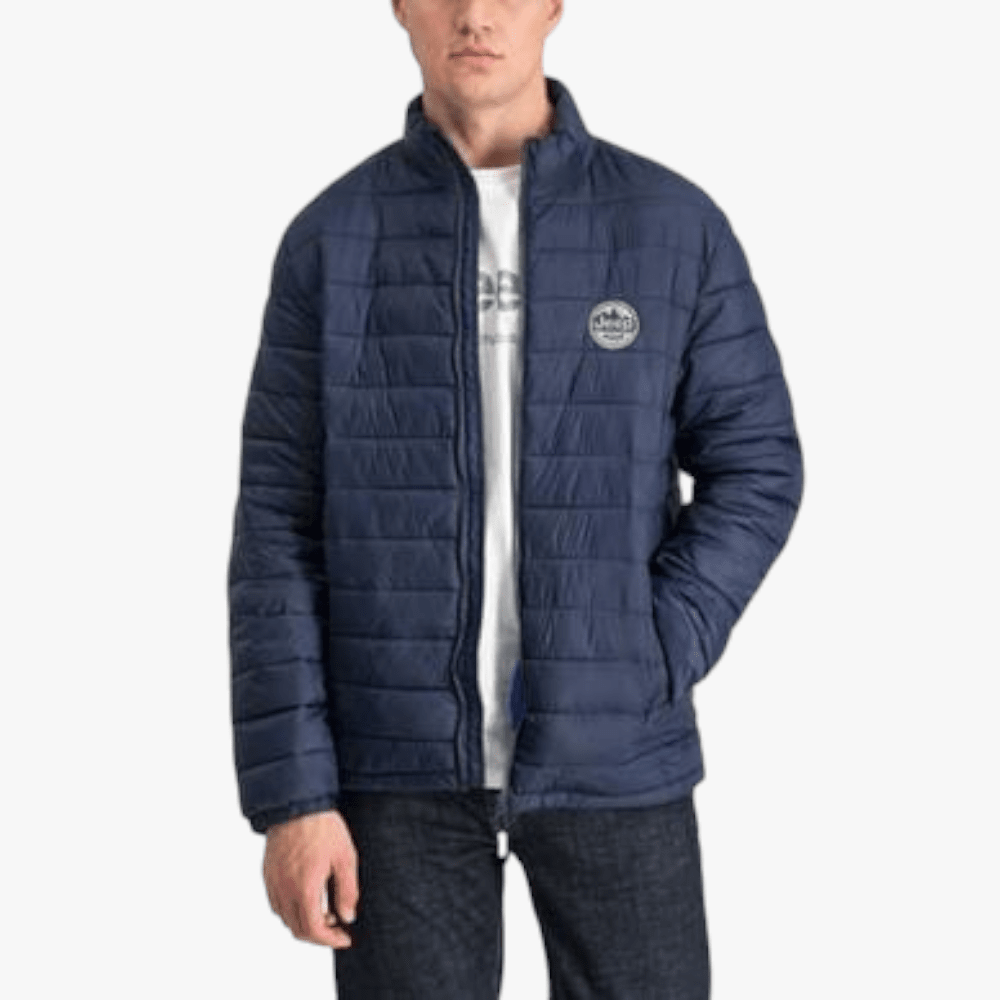 Jeep Mens Core Puffer Jacket Midnight Blue | Jeep