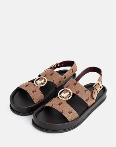 Polo Womens Moulded Trim Sandal Burgandy | Polo