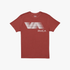 Rvca Mens Va Rvca Blur Short Sleeve Tee Dusty Red | Rvca