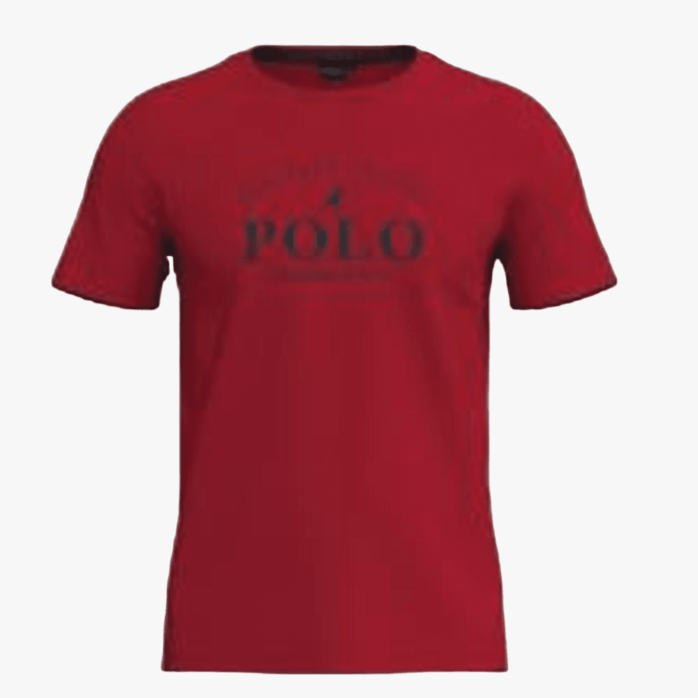 Polo Mens Heritage Printed Short Sleeve Tee Red | Polo