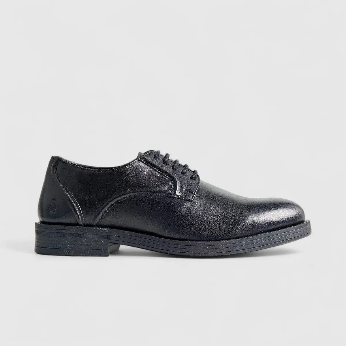 Hush Puppies Mens Maradona Cow Crust Leather Shoe Black | Hush Puppies