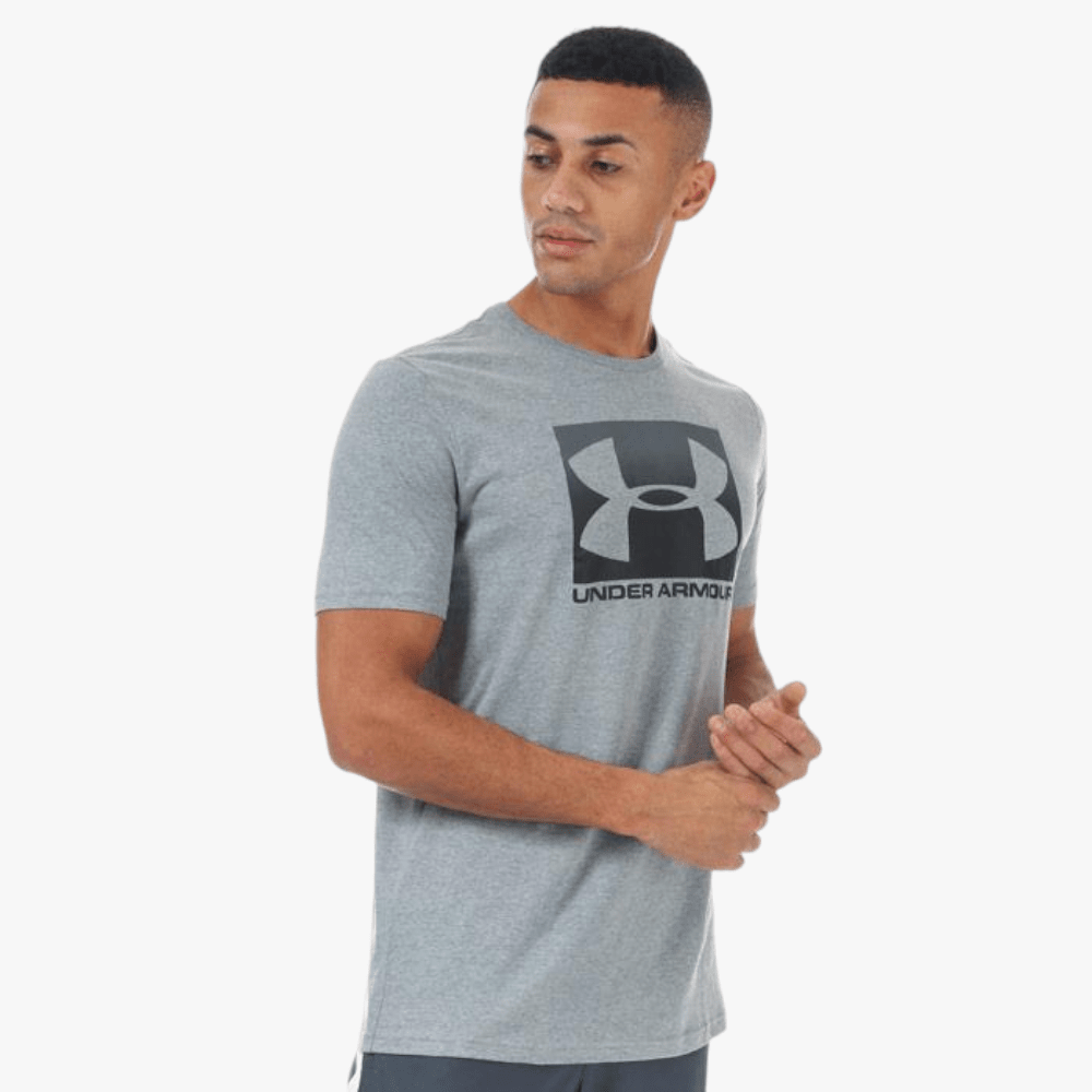 Under Armour Mens Boxed Sportsyle Short Sleeve Tee 035 Grey | Under Armour