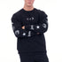 Fox Mens Image Crew Fleece Sweater Black | Fox