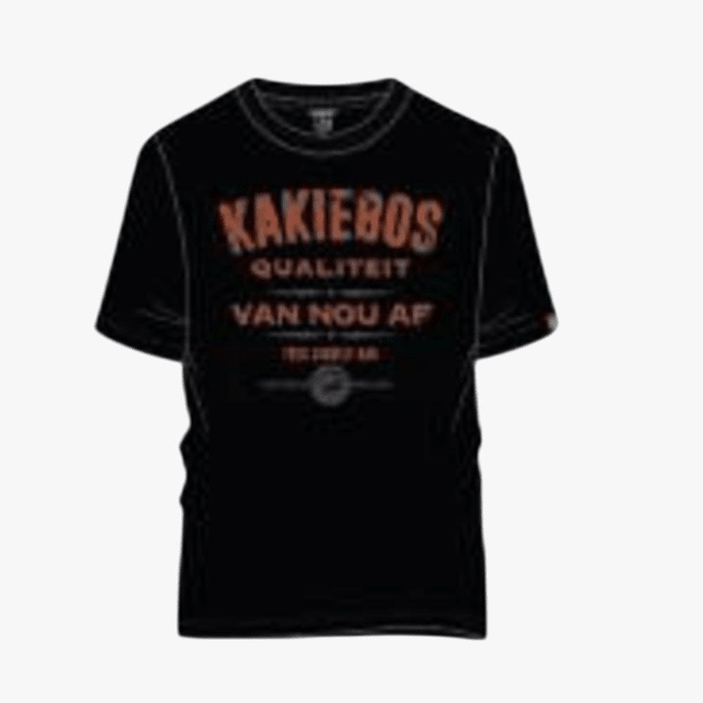 Kakiebos Mens Short Sleeve Tee Black | Kakiebos