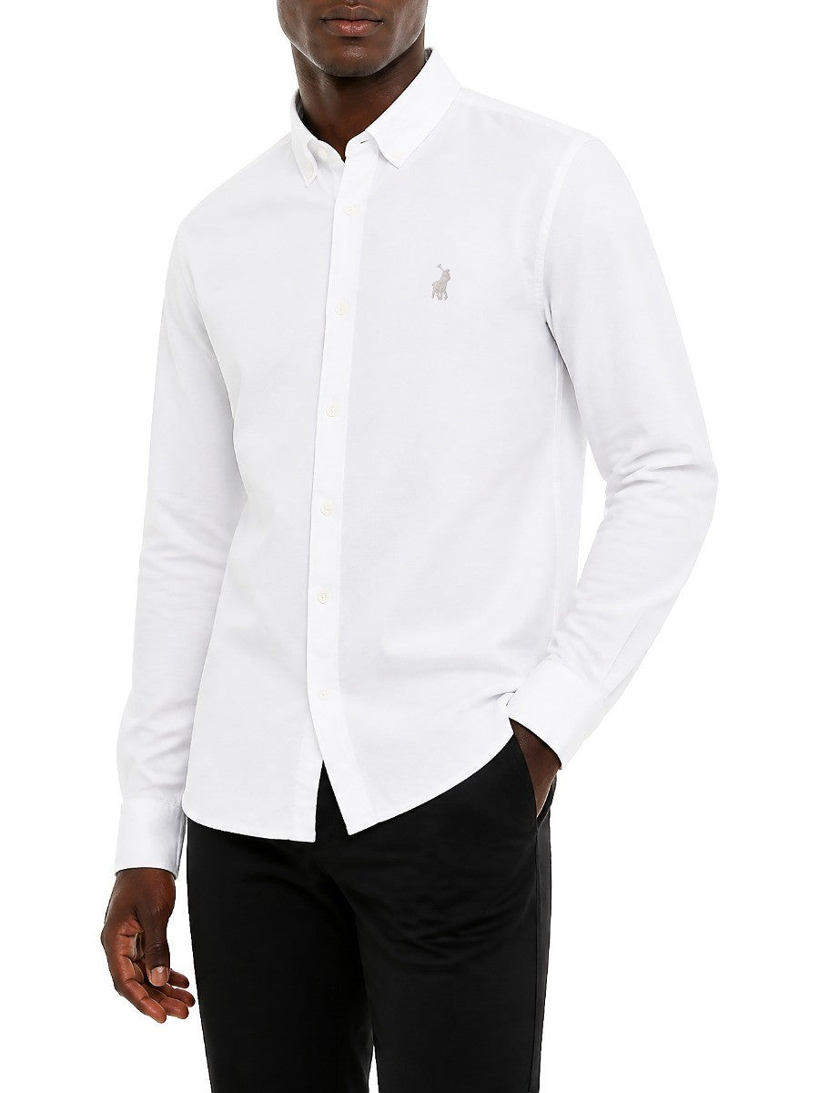 Polo Mens Classic Plain Oxford Shirt White