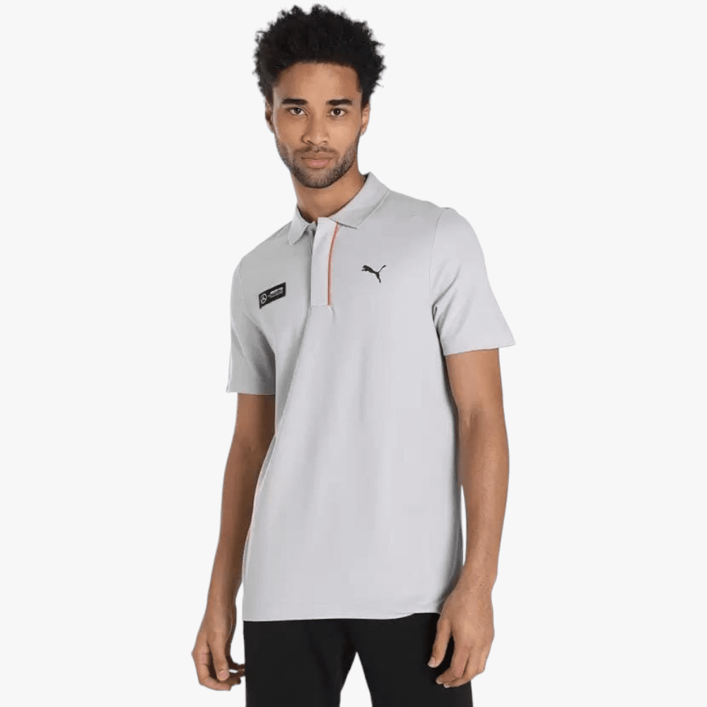 Puma Mens Mapf1 Short Sleeve Golfer Team Silver | Puma