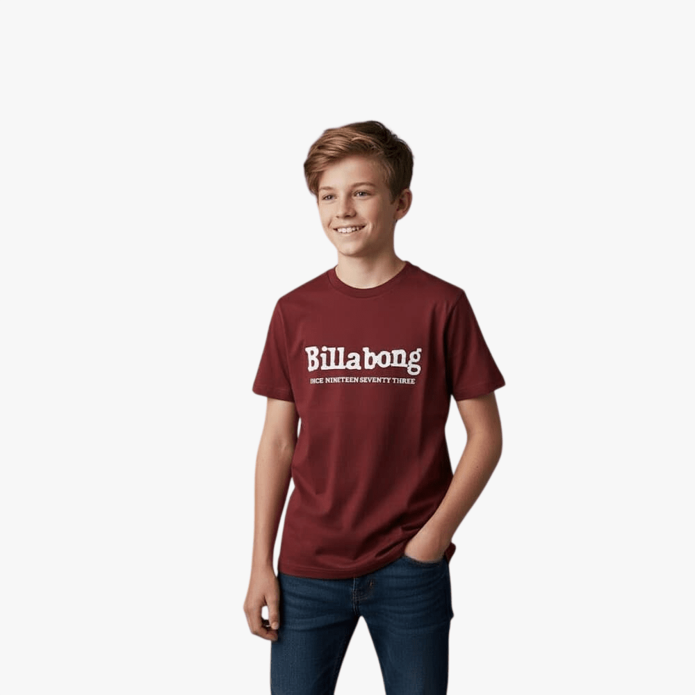 Billabong Boys Throwback Short Sleeve Tee Madder Brown | Billabong
