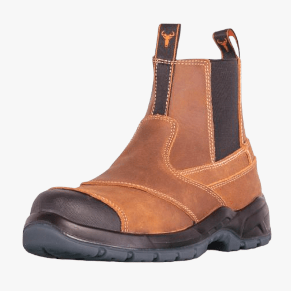 Wildebees Mens Swartkoppie Composite Toe Leather Boot Brown | Wildebees