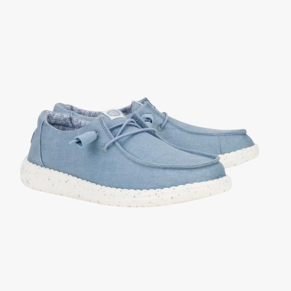 Hey Dude Womens Wendy Stretch Canvas Light Blue