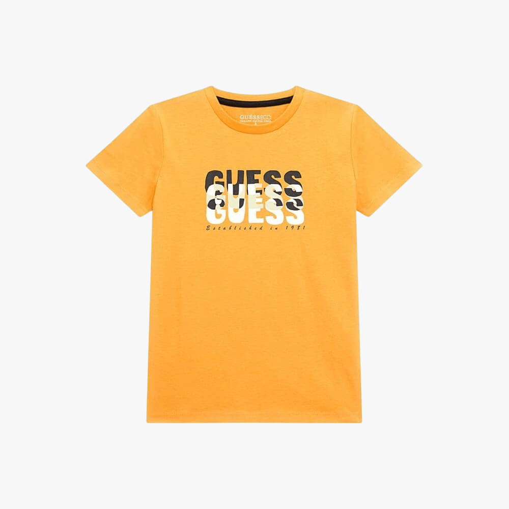 Guess Boys Short Sleeve Tee Yellow | Guess