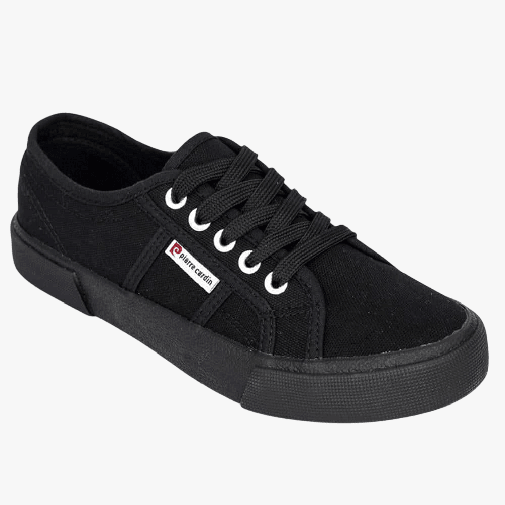 Pierre Cardin Womens Calais Sneaker Black Mono | Pierre Cardin