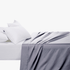 Cotton Co 400 Thread King Flat Sheet 270X270 Grey Cotton Co