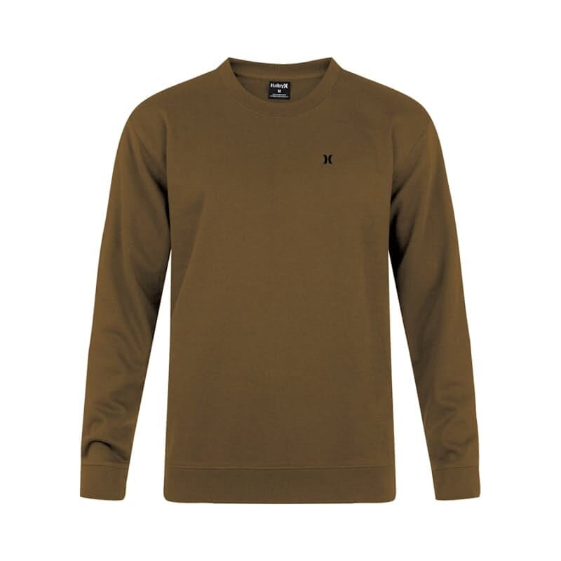 Hurley Mens Everyday Crew Sweater Carahatt Brown | Hurley