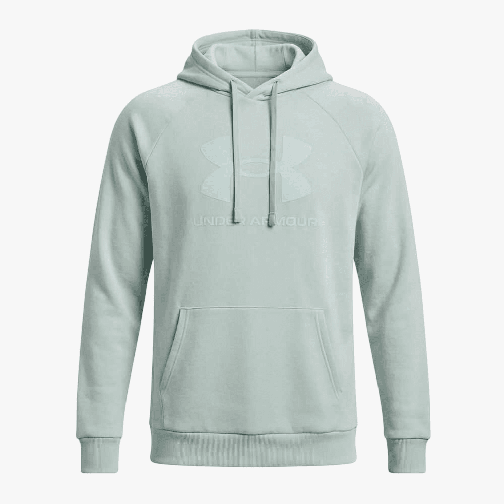Under Armour Mens Rival Fleece Logo Hoodie 477 Enamel Blue | Under Armour