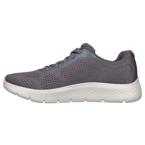 Skecher Mens Go Flex Lace Up Sneaker Gray Charcoal | Skechers