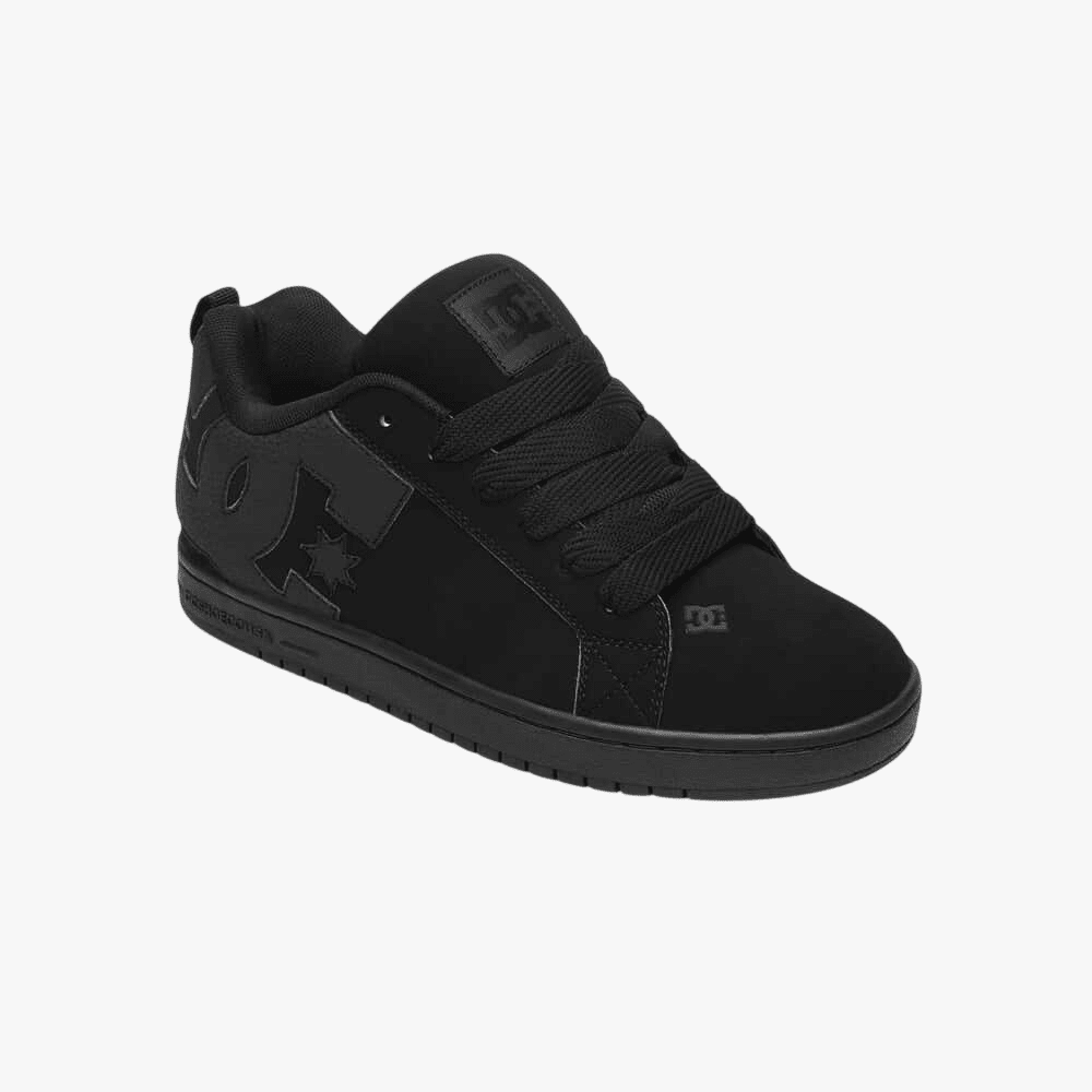 Dc Mens Court Graffik Sneaker Black Black Black | DC