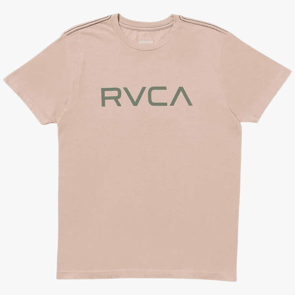 Rvca Mens Big Rvca Short Sleeve Tee Pale Mauve | Rvca